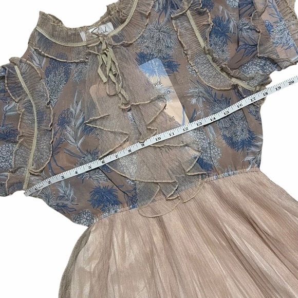 CHICWISH NWT We Know It All Gradient Pleated Mesh Tulle Dress S/M - Picture 11 of 16